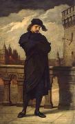 William Morris Hunt Portrait of Hamlet oil painting on canvas